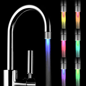 Home Fashion LED Faucet Shower Light Romantic 7 Color Change LED Light Shower Head Water Bath Home Bathroom Glow Night Lights