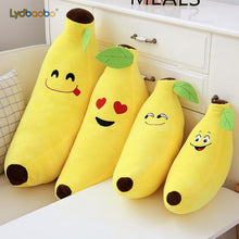 Load image into Gallery viewer, Funny Creative Cartoon Banana Stuffed Soft Pillow Sofa Cushion Baby Lovely Plush Doll Kids Fruit Toys Children Birthday Gifts